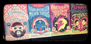 Vish Puri -sarja ilmestymisjärjestyksessä: Palvelijattaren tapaus, Nauruun kuolleen miehen tapaus, Kohtalokkaan voikanan tapaus ja Lemmenkommandojen tapaus.