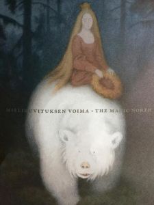 Yksityiskohta Ateneumin ja HS:n kilpailukupongista: osa Theodor Kittelsenin maalauksesta Valkokarhukuningas Valemon (1912)