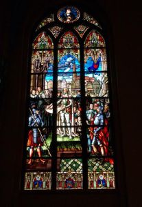 Riika tuomiokirkon lasimaalauksessa