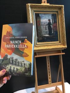 Nainen parvekkeella 2